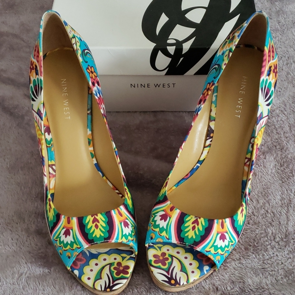 Nine West Multicolor Wedge